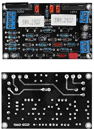 Yctze 100W Power Amplifier Board with 2SC5200+2SA1943, Stereo Amplifier Board, Circuit Protection for Amp Speakers, Component Accessories