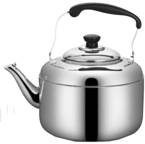 Bollitore per piano cottura, in acciaio inox, grande capacità, riscaldamento rapido, bollitore da cucina con manico ergonomico, bollitore a ebollizione rapida, 10 l