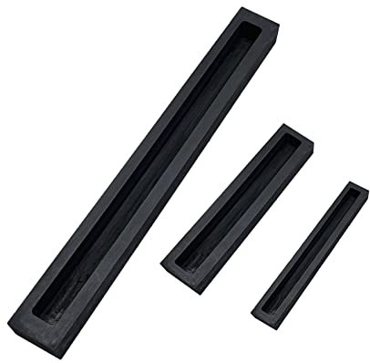 Luzhengyang Lot de 3 outils de fabrication de lingots en fonte graphite – Kit de fusion avec creuset pour cuivre doré, argent, aluminium, cuivre, four à induction électrique et fonderie de propane,