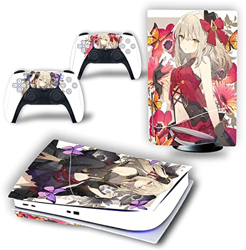 Für PS5 Skin Disc Edition Anime Console Und Controller Vinyl Cover Skins Wraps Für PS 5 Disc Version 08423 Blasenfrei Kein Schaum Kratzfest