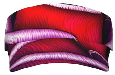 Cappelli con visiera parasole rosa fucsia per donne e uomini, berretto da baseball vuoto per sport, visiera da tennis, visiera da golf, nero, M (taglia unica)