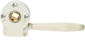 T-TENDA - Arganello Universale per Tende da Sole, Regolazione Manuale della Tenda e Sistema di Bloccaggio, Materiale Resistente alla Corrosione e agli Agenti Atmosferici, Made in Italy, Colore Avorio