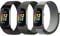BXKM 3 Pack Sport Solo Loop Nylon Straps - Compatible with Fitbit Charge 5/Charge 6 - Adjustable, Soft, Breathable Replacement Wristband for Women/Men