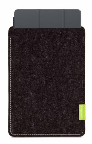 WildTech Sleeve passend für Apple iPad Pro 11 M4 2024 Hülle aus Wollfilz Handmade in Germany (Anthrazit, passend nur für iPad mit Magic Keyboard)