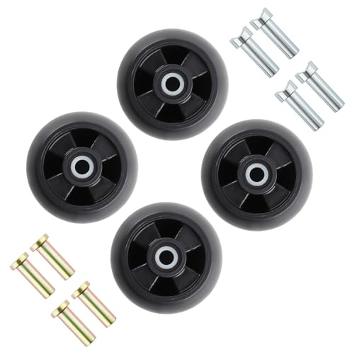 maXpeedingrods AM125172 Plastic Gauge Wheel Kit for John Deere 48, 54, 60, 62, and 72 Deck Lawn Tractor Mowers - Replaces OEM# AM124706, 210-300 (4 pcs)