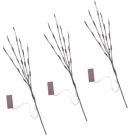 RORPOIR 3pcs Led Branch Lamps Home Decor Branch Lights Battery Operated Vines for Bedroom Aesthetic