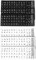 SG Store 6 PCS Spanish Keyboard Stickers Matte Stickers for Desktop Computer Keyboard 18 x 6.5 cm (Black White)