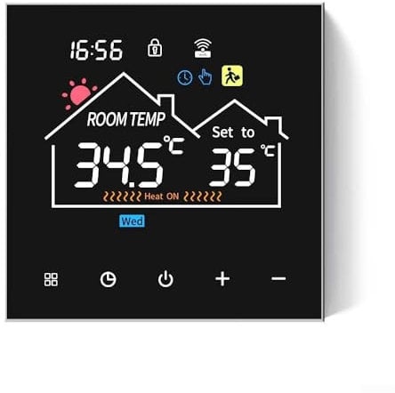 Smart Wifi Thermostat, For Gas Boiler Water Heating System, Wireless Digital Temperature Control, For Alexa-Google-Home(Without WIFI electric heating)