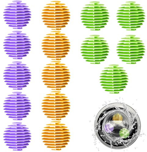 15 Stück Waschball für Waschmaschine, Gummi Trocknerbälle, Trocknerbälle Daunen, Waschbälle für Daunenjacken, Dryer Balls, Wäschetrockner Ball für Heim Kleidung Reinigung