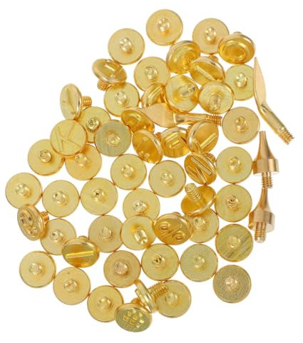 KONTONTY 56St Lötkolben-Lötkopf Symbol Stempel Holzgravur Werkzeug Bastelwerkzeuge Brandmalerei Werkzeug bastelbedarf Prägestempel Holzverbrennungsset mit Buchstabenstempeln Messing Golden
