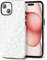 Svanove Cheetah Print Phone Case for iPhone 15 Case Girly Trendy Leopard Pattern, Retro Cool Animal Print, Luxury Cute Case for Women, Aesthetic Y2k Hard Shell Plastic, White