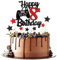 Joyeah Happy 8th Birthday Cake Topper Glitter Video Game Cake Pick Game On Cheers to 8 Years Cake Decoration for Game Theme Happy 8th Birthday Party Supplies Red
