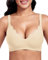 Vinfact Women's Bras Plunge V Floral Non Wired Bra Wireless Push up Bra Padded Comfort Everyday Bra-Skin-L