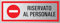 Cartello Riservato al Personale in alluminio 175 x 65 mm autoadesivo