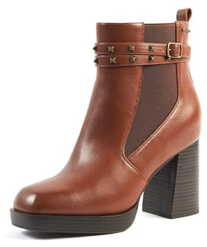 GABYLOU – Modèle KIM – Bottines confortables pour femmes aux pieds et chevilles larges, taille 2XL – Talon bloc de 9,5 cm