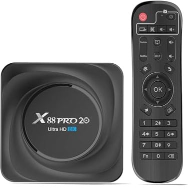 GREVA 8K UHD Android TV Box 8GB RAM 64GB ROM, Smart TV Box Android 11.0 Streaming Media Player con IR Telecomando Supporto Dual Band WiFi 2,4G/5.8G con HDR10.0 BT 4.0 USB 3.0 Internet TV Box X88 PRO20