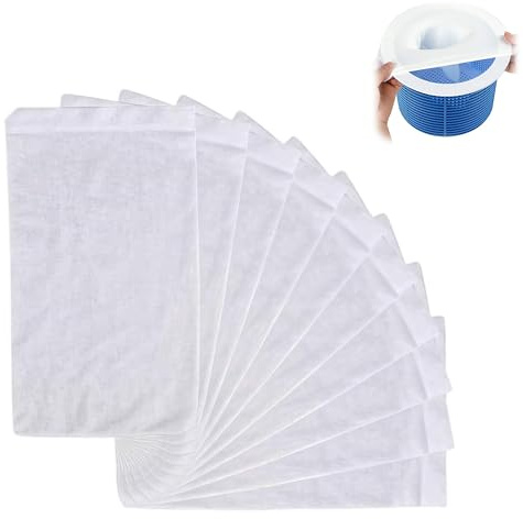 Bangbobi Calzini Skimmer da 20 Pezzi per Piscina, Skimmer Net Fine Filter Stocking, Accessori riutilizzabili per Piscina, Filtraggio fine per Filtro Skimmer
