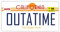 Outatime Back To The Future Delorean US Stil Nummernschild Marty Mcfly Doc Brown