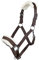 HKM 11796 Halfter Bischofshofen, Plüschpolsterung, Pferdehalfter, Dunkelbraun, Warmblut
