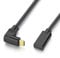 USB C Extension Cable 90 Degree Right Angle Type-C 3.1 Gen2 Cable Male to Female Thunderbolt 3 Extender Wire Lead for MacBook Pro, iMac, iPad Air 5/4, Switch, Galaxy Tab S7 S8, More (Up/Down)