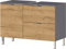Germania WB-Unterschrank 8530-564 GW-MAURESA, in Graphit/Grandson-Eiche-Nachbildung, EIN Schubkasten, Oberboden mit Aussparung für Siphon, 80x56x34 cm (BxHxT)