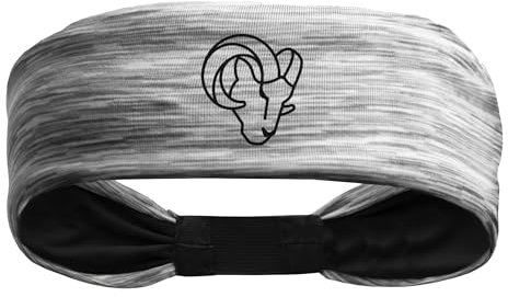 Littlearth NFL Los Angeles Rams Tigerspace Stirnband, Unisex, Schwarz-Weiß, Einheitsgröße, Fans des Los Angeles Rams, Aktive Menschen