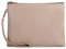 DORIS&JACKY Clutch für Damen, weiches Lammleder, mit Riemen, groß, Lammfell beige, Small