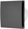 Prostko LTD Stylish Bathroom Extractor Fan 150mm / 6'' Kitchen Ventilator with Front Cover (with Timer and Humidity Sensor, Anthracite)