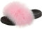 Nasogetch Pantofole Donna Peluche Ciabatte con Pelo Pelose Estive Sandali Pelliccia Ecologica 026 Rosa 42/43EU