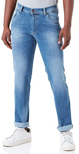 bugatti Herren Jeans Modern Fit – Bequeme Stretch Denim Hose für Alltag & Freizeit – Ganzjahresjeans