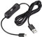 YOKIVE USB Cable with ON/Off Switch, Male to Micro USB Male Extension Cord, Reduced Wear, Great for Home, Studio, Office (Black, 2M / 6.56-Feet)