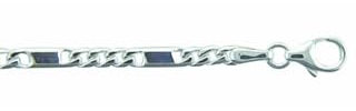 Damen 925 Silber Fantasie Armband 19 cm Ø 2,6 mm