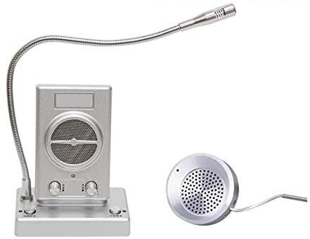 Zwei-Wege-Zähler Intercom Bank Zwei-Wege-Fenster Walkie-Talkie Krankenhausstation Zähler Hochleistungs-Mikrofonverstärker für Ladenbüro Krankenhausbank