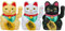 ZYWUOY 3 Stück Fortune Cat - Glückliche Katze Solarbetriebene Winkekatze Glückskatze Sonnen Energie Glücksbringer Dekor, die Wohlstand Anzieht für Schreibtisch Wohnaccessoires Dekoration
