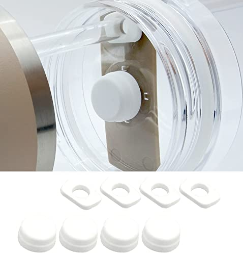 Stanley Spill Stopper Silikon für Stanley 1,1 l | 850 ml Becher mit Griff, kompatibel mit Quencher H2.0 Flowstate Tumbler 1,1 l / 850 ml Stanley Cup Zubehör 8 Stück