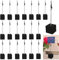20 Stück Fotohalter mit Klammern, Memo Clip Halter, Bildhalter mit Clips, Vertikaler Notiz/Fotohalter, Fotowürfel für Bilder, Schwarz