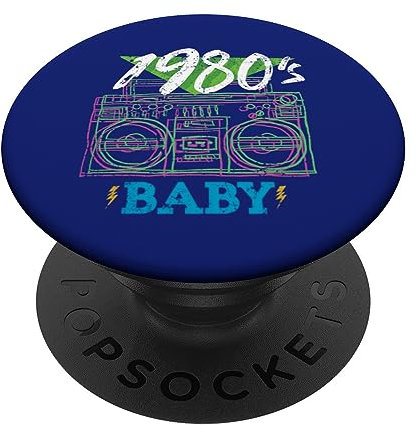 1980s Baby 80s Retro Radio 80's Vintage Party Costume PopSockets Swappable PopGrip