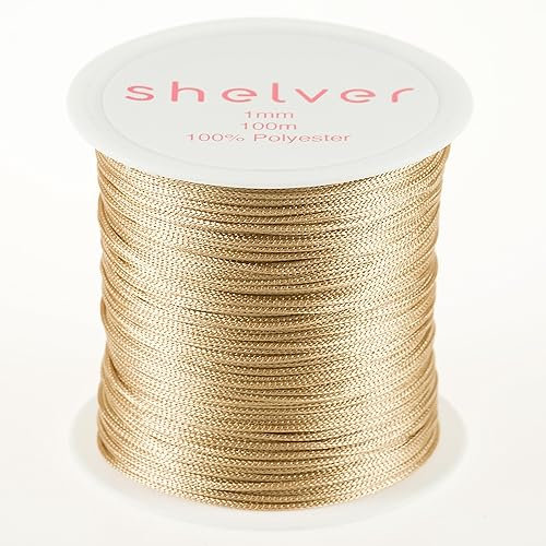 Shelver Cordoncino in nylon per la realizzazione di braccialetti, 1 mm x 100 m, disponibile in 26 colori