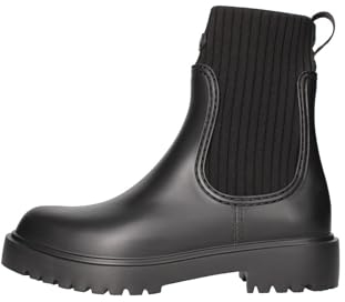 Unisa STIVALETTO PIOGGIA DONNA NERO FAYNAR GOMMA EXTRA LIGHT FONDO GOMMA PLANTARE ESTRAIBILE