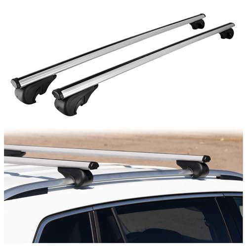 CHROMEMASTER | Dachgepäckträger Dachträger | Kompatibel mit Nissan Navara Pick-up 2016+ | Er dient zum Transport Einer Dachbox, Fahrradträger, Leiter; Leichte Konstruktion aus Aluminium