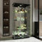 Générique Vitrine en Verre, Armoire de Collection Moderne en Verre à Quatre Couches avec 2 Portes,Verre trempé Transparent Vitrine de Collection pour Chambre, Salon et Salle à Manger