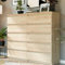Home Collective Kommode mit 10 Schubladen Holz Schrank Kommode mit Schubladen Sideboard Highboard Anrichte Schlafzimmer Wohnzimmer Flur Büro Organizer | 158x40x120 cm Sonoma