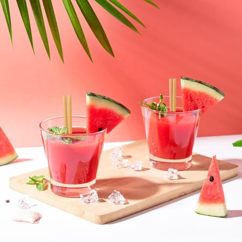 Paille Biodégragdable en Canne à Sucre | Ne ramollit pas | Made In France | Certifiée CHR (10200, Courte)