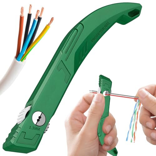 Network Cable Untwist Tool, Wire Comb Straightener Stripper for Category 5/6 Cables Twisted Wire Pair Separator Metal 1.3mm Efficient Ergonomic Grip for Engineers