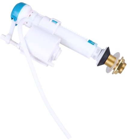 DIYEAH Vanne De Remplissage D'eau Pour Toilettes à Tube Cuivre G1/2, Valve à Bouton-poussoir Réglable, Robinet D'admission Silencieux Réglage Hauteur, Accessoire Plomberie Wc, Utilisation Domestique