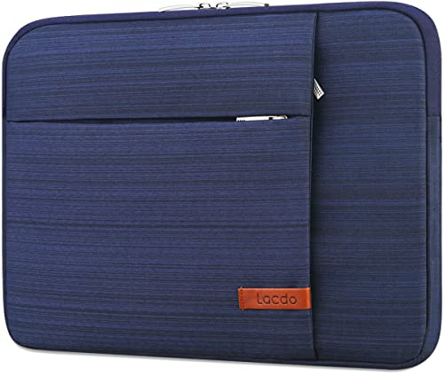 Lacdo Laptop Sleeve Case for 16 inch MacBook Pro M5 Pro/Max A3428 A3429 (2026), M4/M3/M2/M1 A3403 A3186 A2991 A2780 A2485 A2141, 15 inch Microsoft Surface Laptop 7th Copilot+PC Computer Bag, Blue