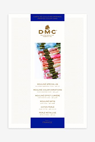 DMC - Farbkarte Stickgarne - gedruckt, für die perfekte Farbauswahl