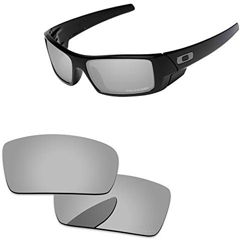 PapaViva Verres de rechange pour Oakley Gascan Chrome Silver - Polarisés