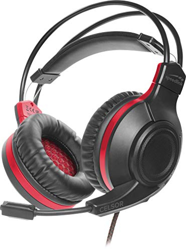 Speedlink CELSOR Gaming Headset - Gaming-Headset für PC/PS5/PS4/XBOX/SERIESX/S/Switch, Anschluss an Controller, schwarz