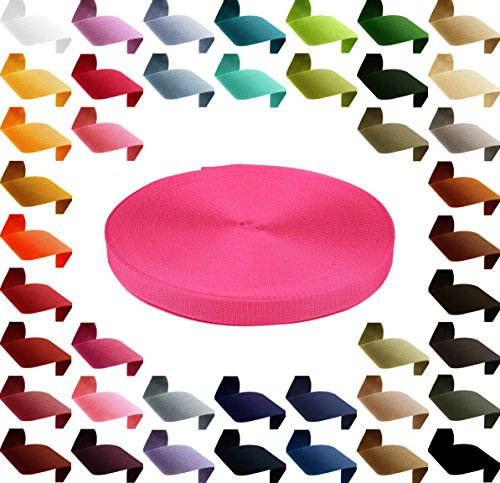 50m PP Gurtband 50mm extrem robust Polypropylen Tragband Farbwahl über 40 Farben, Gurtband:516 pink